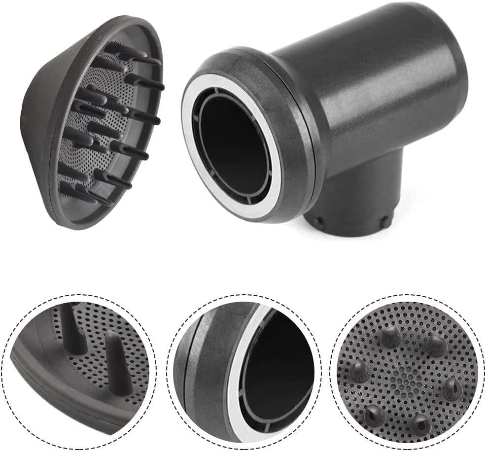 Hair Dryer Diffuser Nozzle With a Adaptor for,Attachment Parts for into Hair for Airwrap Styler Into A Hair Dryer Combination