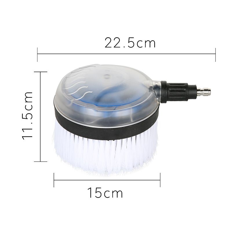 1/4” Rotary Wash Brush for Pressure Washers Pressure Washer BrushUses water flow from pressure washer to gently spin