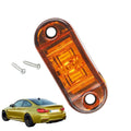 2x Oval  Side Marker Lights Lamps 2 Diodes Surface Mount, Boat Marine LED Courtesy Lights, clearance and side marker lights