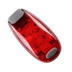 Multi Function Bike Back Light LED Bike Tail Light 5LED Backpack Light Mini Bike Helmet Lights Brake Rear Light 1PC Red Light