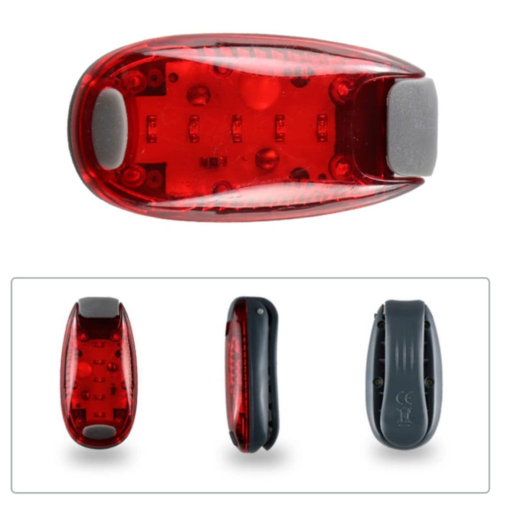 Multi Function Bike Back Light LED Bike Tail Light 5LED Backpack Light Mini Bike Helmet Lights Brake Rear Light 1PC Red Light