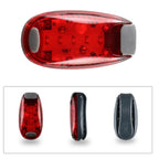 Multi Function Bike Back Light LED Bike Tail Light 5LED Backpack Light Mini Bike Helmet Lights Brake Rear Light 1PC Red Light