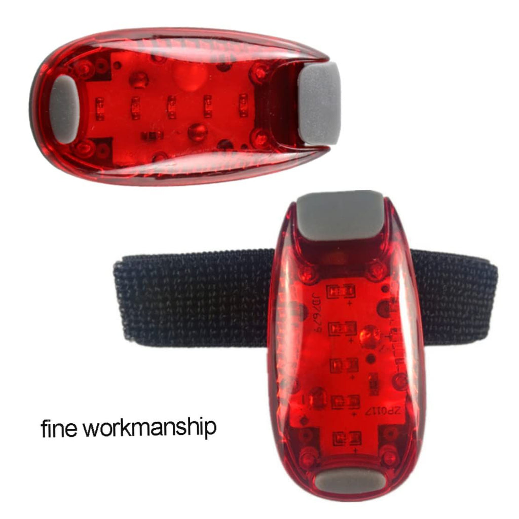 Multi Function Bike Back Light LED Bike Tail Light 5LED Backpack Light Mini Bike Helmet Lights Brake Rear Light 1PC Red Light