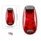Multi Function Bike Back Light LED Bike Tail Light 5LED Backpack Light Mini Bike Helmet Lights Brake Rear Light 1PC Red Light