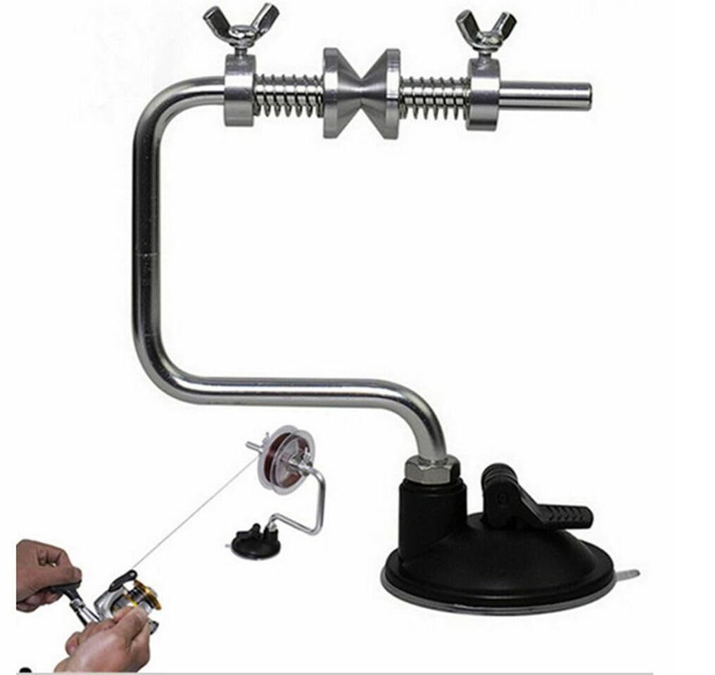 Aluminum Fishing Line Winder Portable Reel Spool Spooler System Tackle Tool Reel Fishing Spooler Fishing Gear Accessories