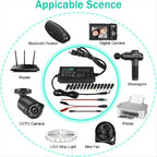 Power Supply 3V-24V 3A 72W Adjustable Variable 3V 5V 6V 9V 12V 18V 20V 24V AC/DC, 100V-240V AC to DC Converter US Plug