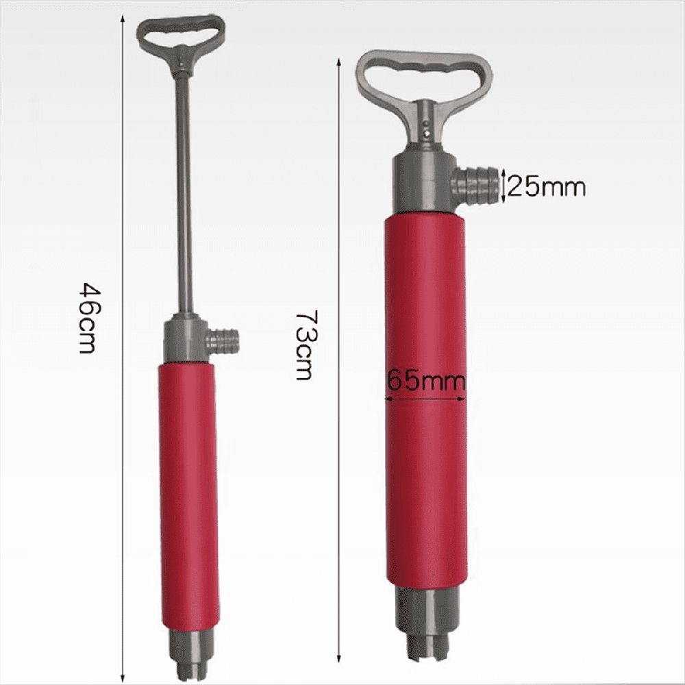 Marine Kayak Hand Bilge Pump 18 Inch Manual Hand Drainage Pumps for Kayaks Canoes and Boats Kayak Accessories Red
