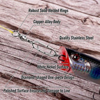 30Pack Fishing Speed Clips Quick Change Snap Swivels, Ball Bearing Swivel Power Swivels ywm58
