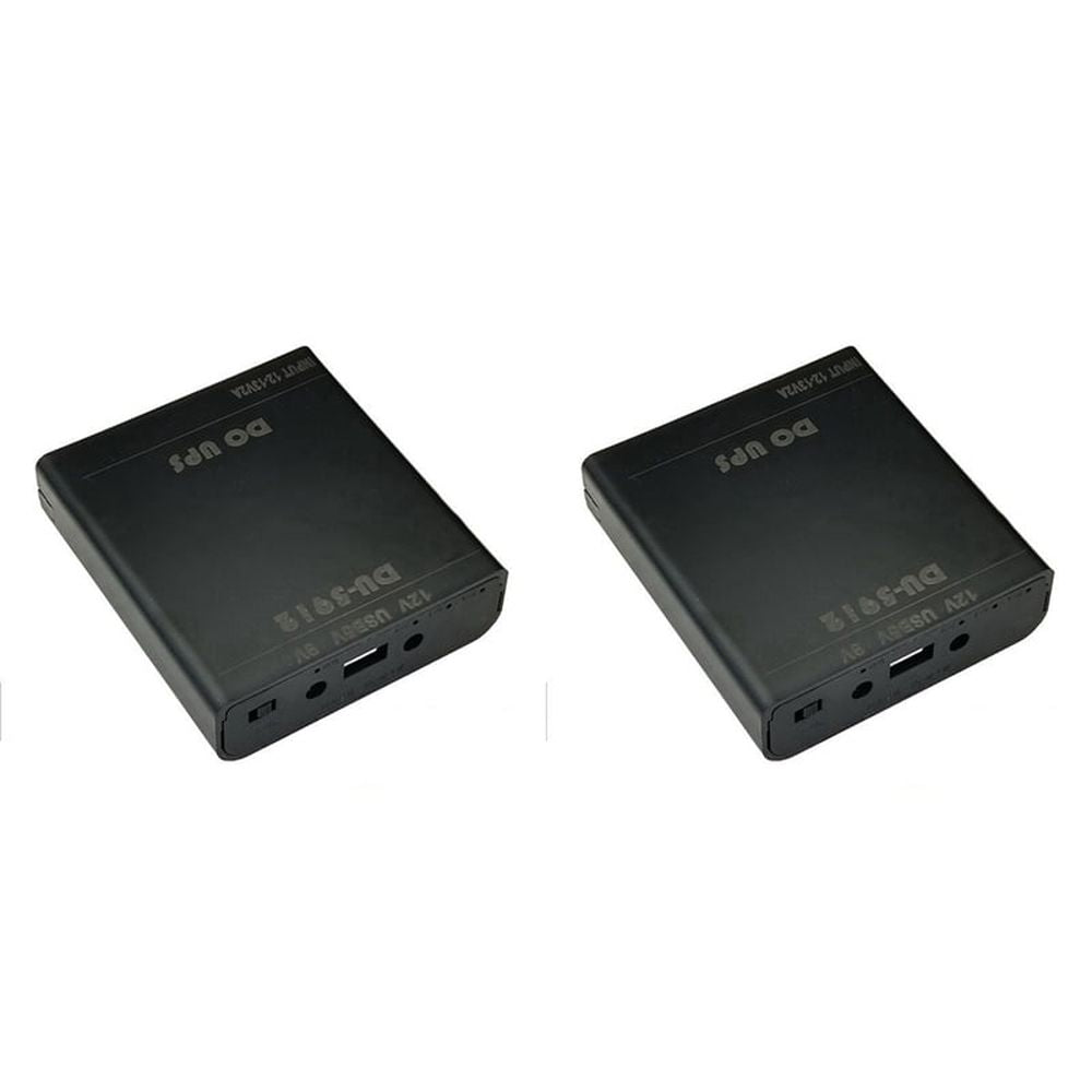 2X 5V 9V 12V Output DIY 18650 Battery UPS Power Supply Box for Car DVR Wireless Router Modem Mobile Phone and More
