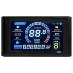 Electric Bike Display 24V-72V Waterproof LCD S966 Controller Panel Dashboard,SM Connector