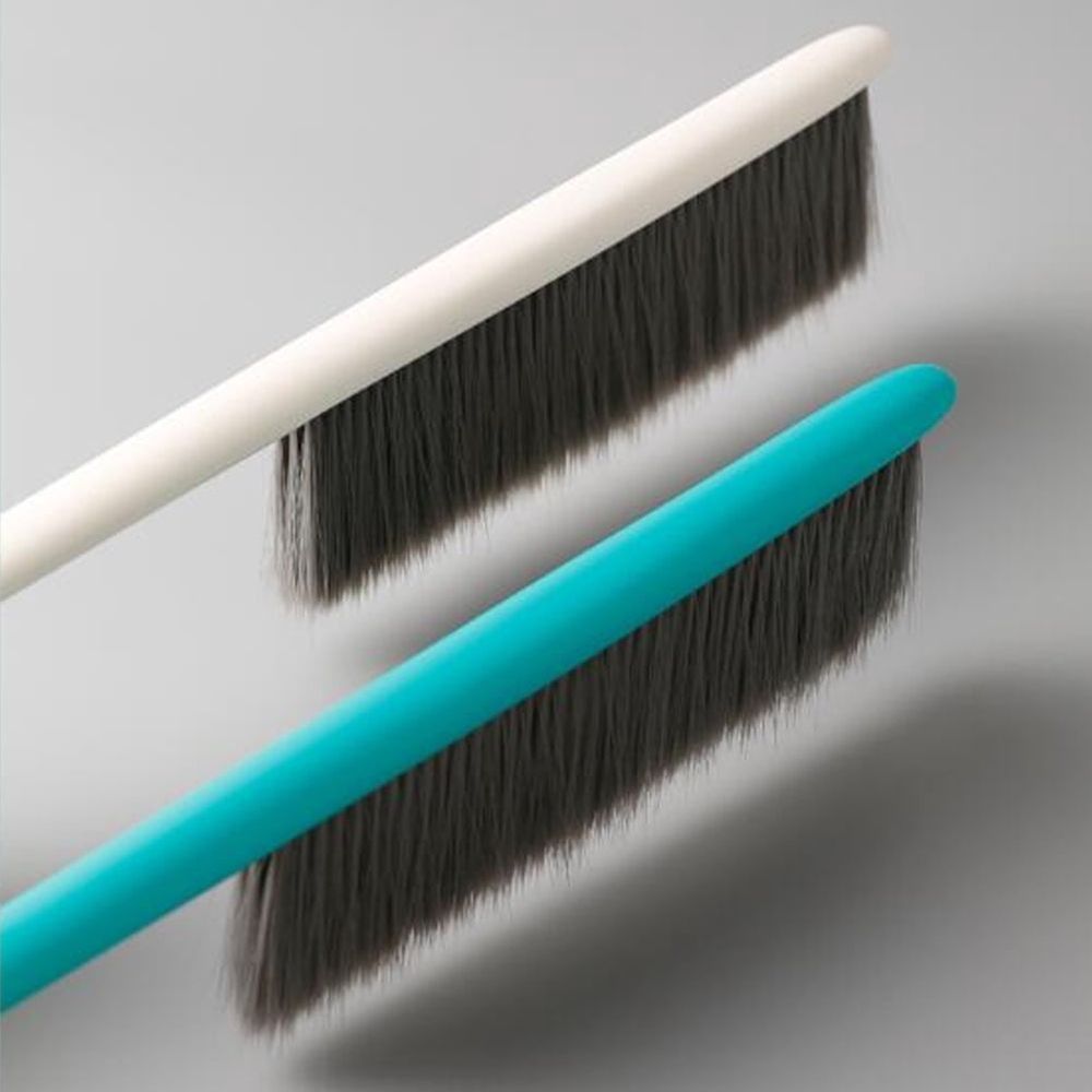 Soft Bristle Dusting Brush with Handle for Household Cleaning, for Easy Dust Removal
