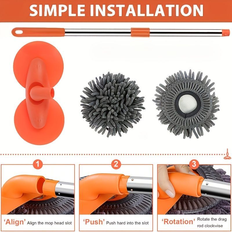 Car Cleaning Brush Multifunctional Car Cleaner Automotive Detailing Brush Car - Orange - Size 01