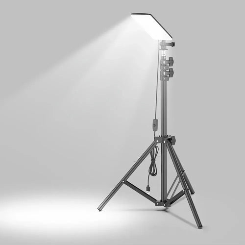 1.8m Telescopic Black Tripod LED Work Light for Camping and Outdoor Use