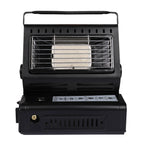 Portable Butane Gas Heater in Black for Camping, Hiking, and Outdoor Use