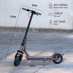Electric Scooter, 350W Motor, 8.5 inch  Tyres, Front Suspension, Smart App, Foldable, 25kph
