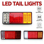 2X 44 LED Tail Lights Trailer Ute Caravan Truck Stop Indicator rear LAMP 10-30V