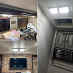 12V RV Interior LED Ceiling Light Boat Camper Caravan Trailer Double Dome Light