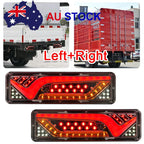 2X Sequential Indicator LED Tail Lights Trailer Ute Caravan Truck Stop Lamp 12V