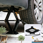 2 T Scissor Jack Car Van Wind Up Tyre Lift Chrome Crank Handle Emergency Tool