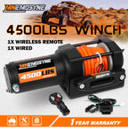 Electric Winch 4500lbs Winch Synthetic Rope Wireless Towing Trailer ATV Winch UTV Winch 4WD