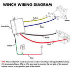 Electric Winch 4500lbs Winch Synthetic Rope Wireless Towing Trailer ATV Winch UTV Winch 4WD