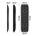 X-BULL Recovery tracks Sand tracks KIT Carry bag mounting pin Sand/Snow/Mud 10T 4WD-black Gen3.0