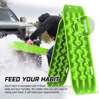 X-BULL Recovery tracks Sand tracks KIT Carry bag mounting pin Sand/Snow/Mud 10T 4WD-GREEN Gen3.0