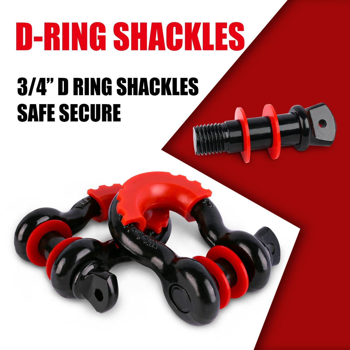 X-BULL Winch Recovery Kit Snatch Strap Off Road 4WD with Recovery Tracks Boards Gen 2.0