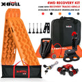 X-BULL Winch Recovery Kit with Recovery Tracks Boards Gen 3.0 Mounting Pins Snatch Strap Off Road 4WD
