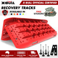 X-BULL Recovery tracks Sand Trucks Offroad With 4PCS Mounting Pins 4WD Gen 2.0- red