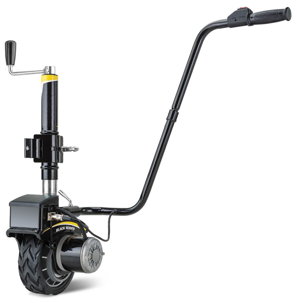 T-REX Heavy Duty 12V 350W Motorised Jockey Wheel, 2270kg Rated Electric Powered Mover for Caravan Trailer Boat