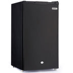 GECKO 95L Portable Upright Fridge and Freezer, 12V/24V for Camping, Caravans, Black