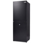 GECKO 160L Upright Portable Fridge / Freezer, 12V/24V for Motorhome, Tiny Home, Off-grid and Caravan, Black