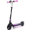 ALPHA Edge Electric Scooter Kids/Teens, 16km/h Max, Adjustable Height, UL Certified, AU Compliant, Dual Brakes, Bluetooth Music, LED, Pink
