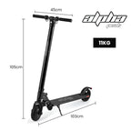 ALPHA Peak 300W 10Ah Electric Scooter, AU Compliant, Suspension, for Adults or Teens, Black