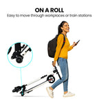 ALPHA Peak Electric Scooter, AU Compliant, 300W Power Up to 25km/h Adult Teens E-Scooter Easy Fold, White