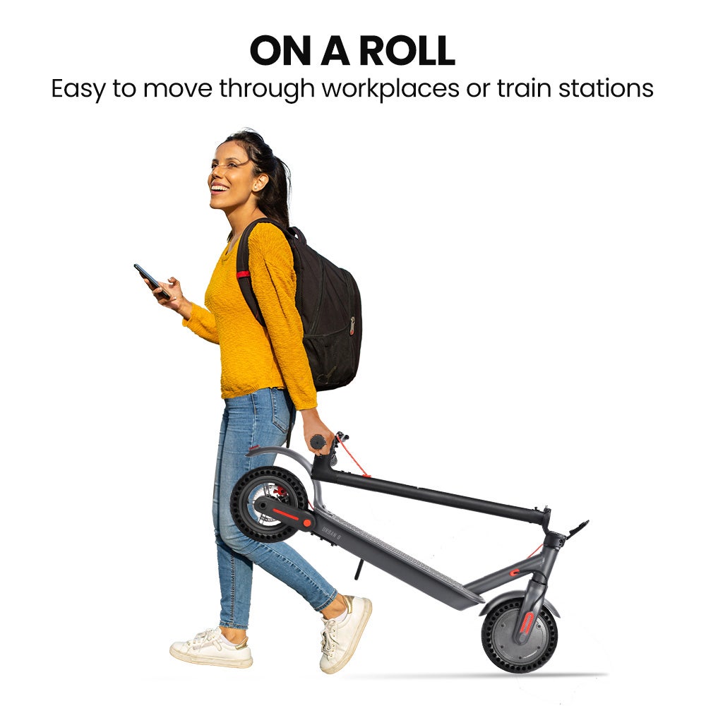 ALPHA Urban 8 Electric Scooter, AU Compliant, Suspension, 25km Range, 8.5-Inch Wheels, Brushless Motor, Motorised Commuter eScooter for Adults, Grey