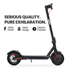 ALPHA Urban 8 Electric Scooter, AU Compliant, Suspension, 25km Range, 8.5-Inch Wheels, Brushless Motor, Motorised Commuter eScooter for Adults, Black