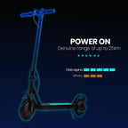 ALPHA Urban 8 Electric Scooter, AU Compliant, Suspension, 25km Range, 8.5-Inch Wheels, Brushless Motor, Motorised Commuter eScooter for Adults, Black
