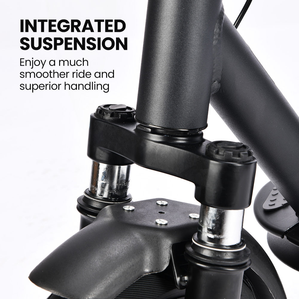 ALPHA Urban 10 Electric Scooter, AU Compliant, 35km/h, Suspension, 35km Range, 10-Inch Wheels, Brushless Motor, Free APP, Motorised Commuter eScooter for Adults, Black