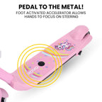 ROVO KIDS WhizKid Electric Scooter, Ages 5-11, Adjustable Height, AU Compliant, Lithium Battery, Brushless Motor, Pink