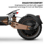 VALK Ego 8 Electric Scooter, 45km/h Max, AU Compliant, 48V 13Ah, Up to 55km Range, eScooter for Adults, Foldable, Off Road, Black/Bronze