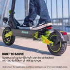 VALK Ego 8 Electric Scooter, 45km/h Max, AU Compliant, 48V 13Ah, Up to 55km Range, eScooter for Adults, Foldable, Off Road, Black/Green