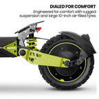 VALK Ego 8 Electric Scooter, 45km/h Max, AU Compliant, 48V 13Ah, Up to 55km Range, eScooter for Adults, Foldable, Off Road, Black/Green