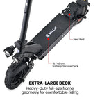 VALK Ego 8 Electric Scooter, 500W, AU Compliant, 48V 13Ah, 55km Max Range, eScooter for Adults, Foldable, Off Road, Black