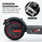 VALK Synergy 7 Electric Scooter, 500W 15Ah, AU Compliant, Motorised eScooter for Adults, Black/Red