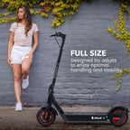VALK Synergy 7 Electric Scooter, 500W 15Ah, AU Compliant, Motorised eScooter for Adults, Black/Red