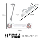 VALK Synergy 7 Electric Scooter, 500W 15Ah, AU Compliant, Motorised eScooter for Adults, White