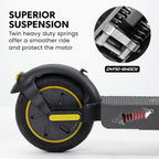 VALK Synergy 7 Electric Scooter, 500W 15Ah, AU Compliant, Motorised eScooter for Adults, Black/Yellow