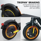 VALK Synergy 7 Electric Scooter, 500W 15Ah, AU Compliant, Motorised eScooter for Adults, Black/Yellow